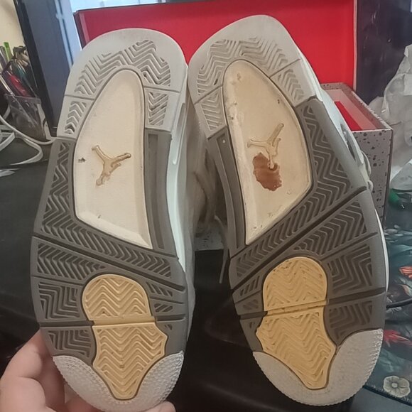 Nike Air Jordan 4 Retro SE Photon Dust/Pale Vanilla Size 5Y - Picture 9 of 9